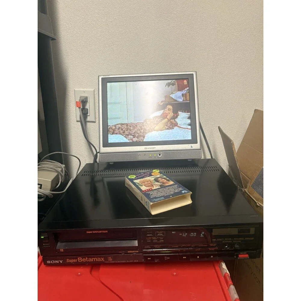 Sony Super BETAMAX SL-330 VCR No Remote Black For Parts